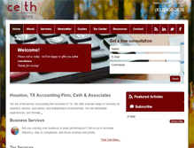 Tablet Screenshot of cethcpa.com